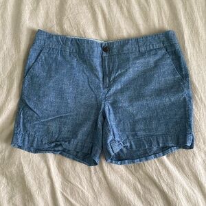 Merona 100% Cotton Chambray Shorts Size 2 (fits a size 6, see measurements)